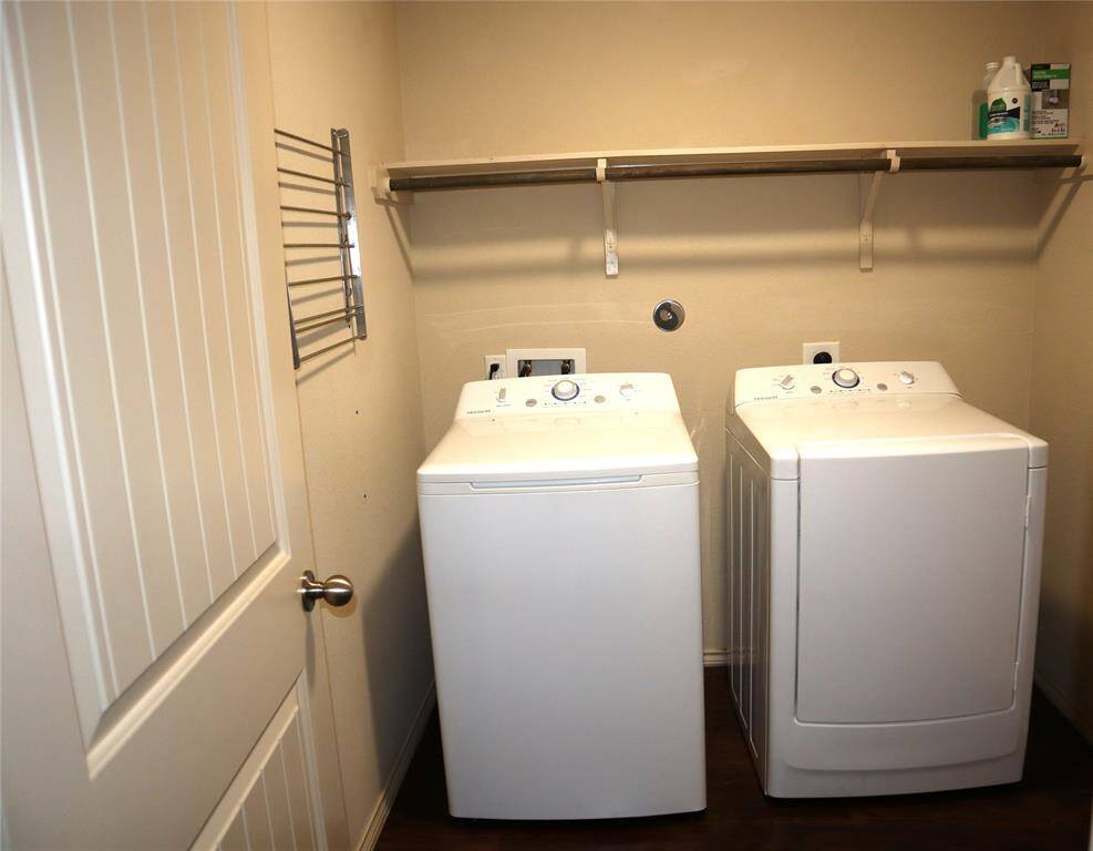 Washer and Dryer included.