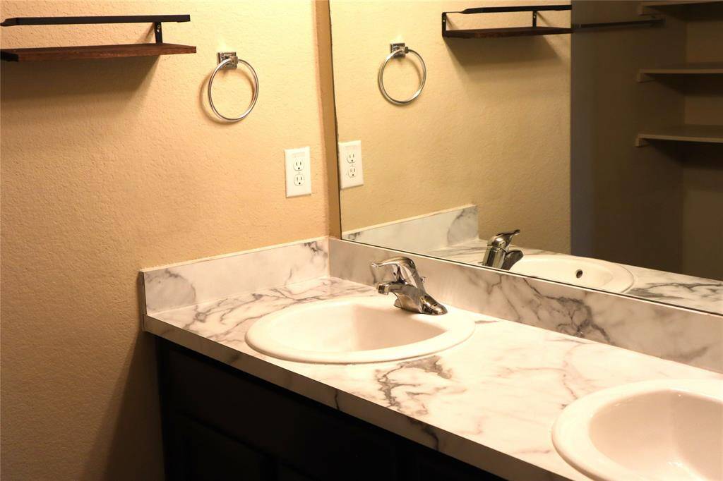 Dual Sinks in Master Bath.