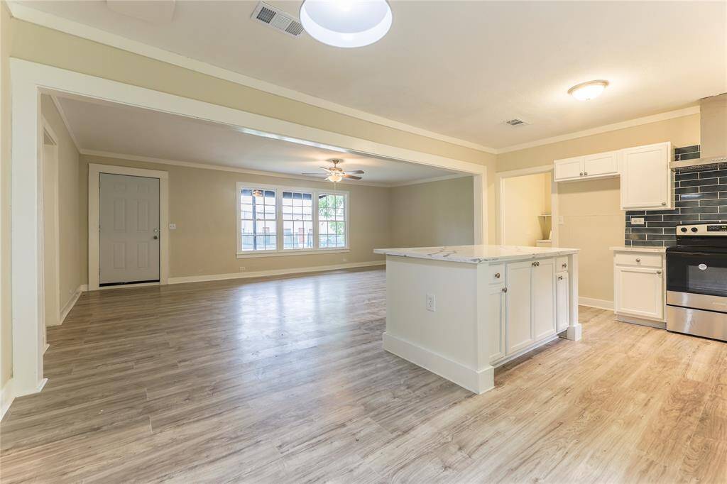 Spacious open-concept floor plan