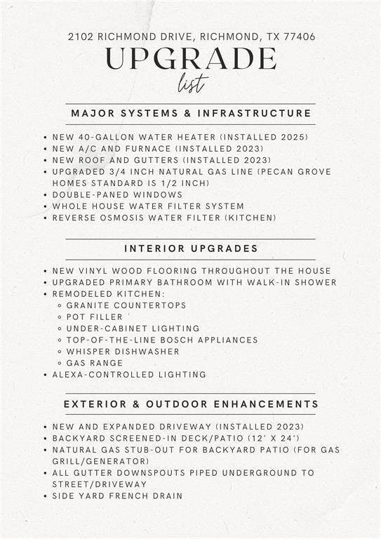 UPDATES AND UPGRADES!