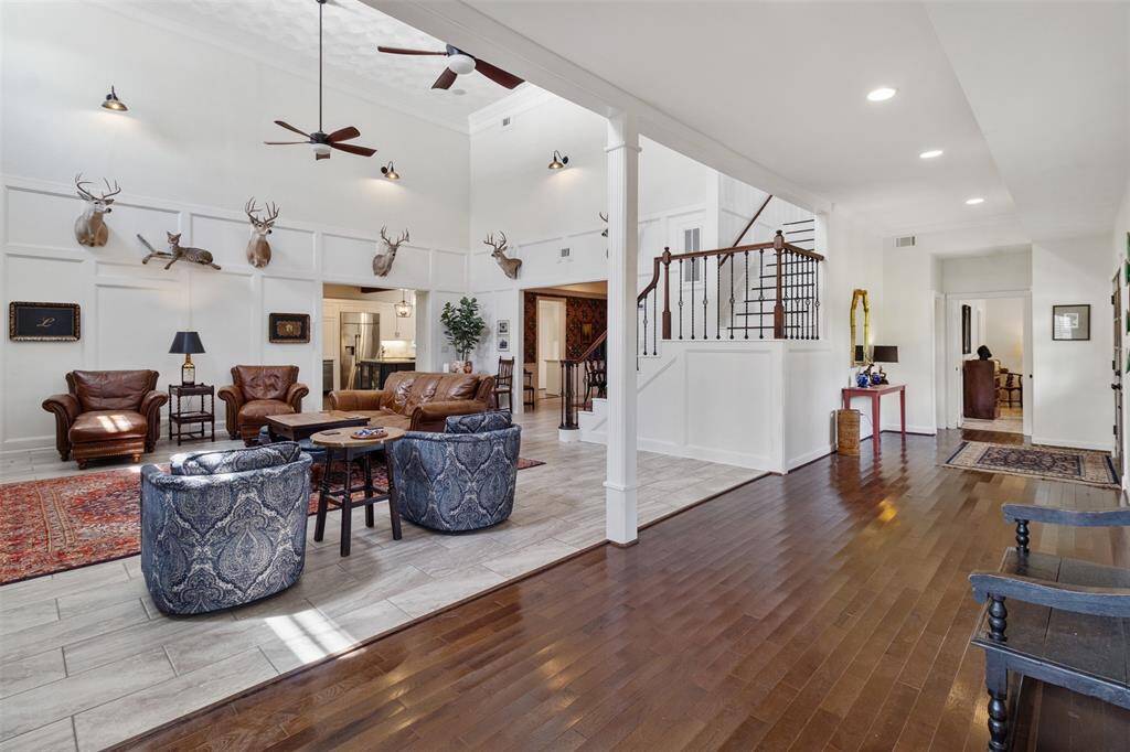View from your sitting area looking into the living room and down the hall.