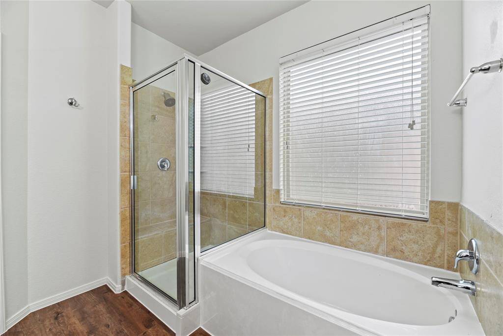 Master bath tub and shower
