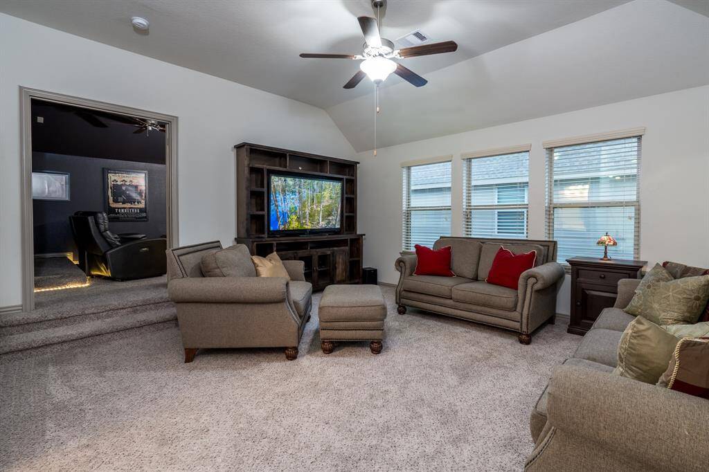Large upstairs game room adjacent to the media room.