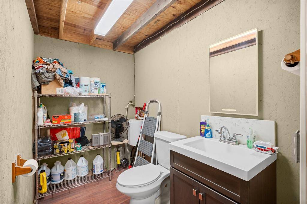 Half bath in the shop.