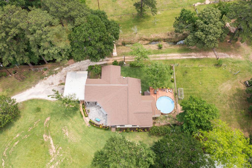 Bird's eye view of the home and its 3 year old roof!