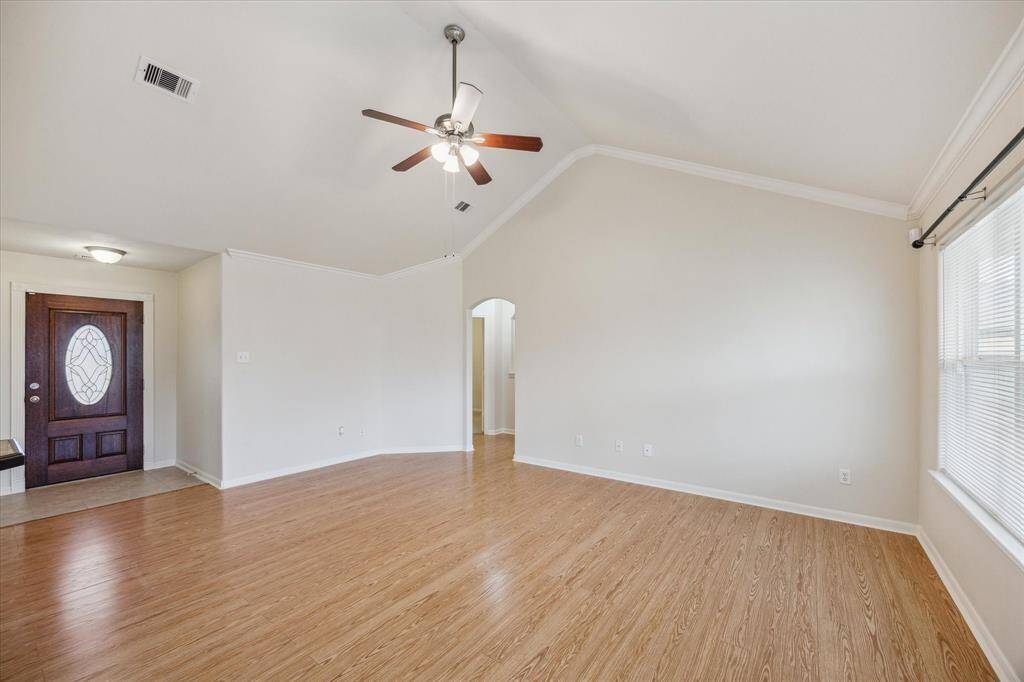 Spacious, open family room
