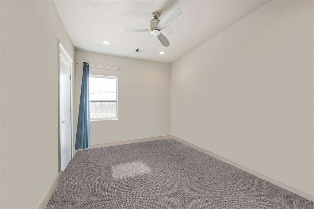 Third bedroom is perfect for an office space as well.