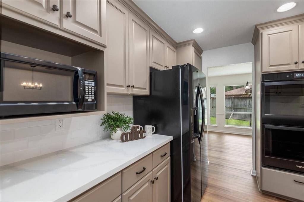 Kitchen open to formal dining room