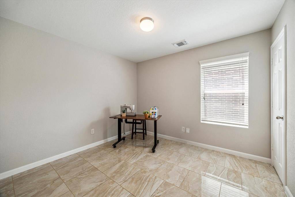 One of two extra bedrooms