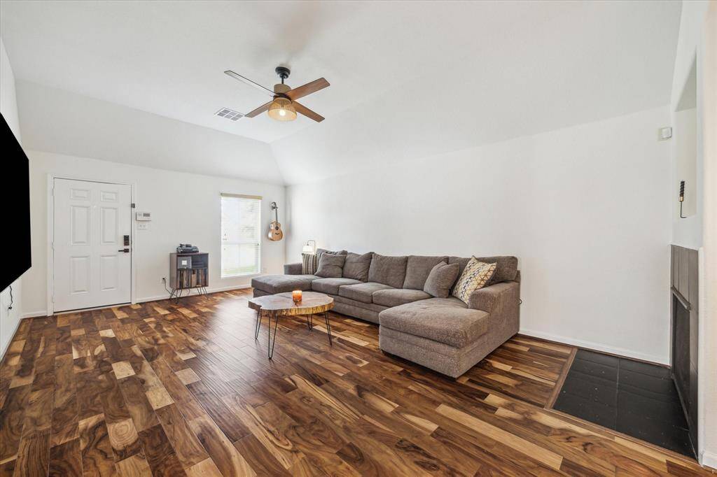 The extra large living space and high ceilings makes this home a great place to host friends