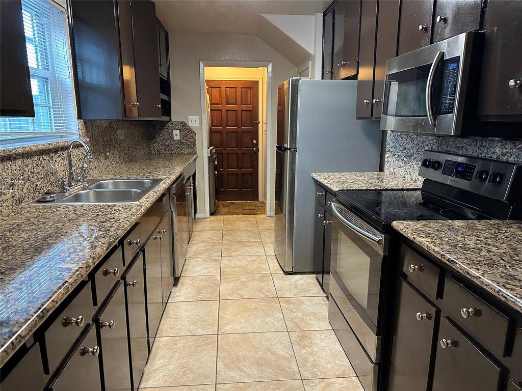 another kitchen view from dining entry