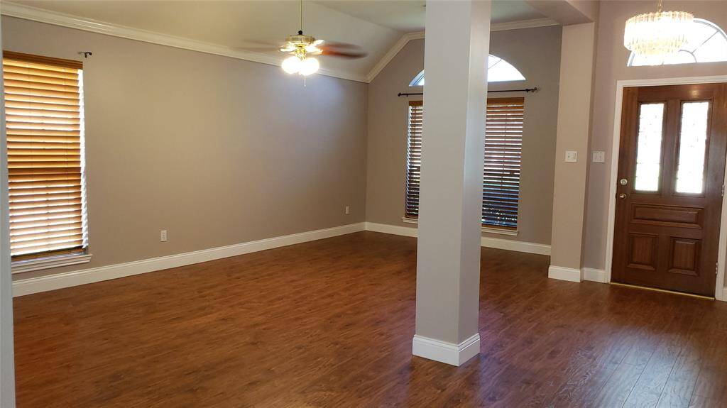 View of living/dining room combo