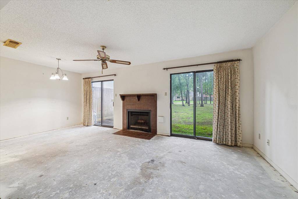 Dining room virtually staged.
