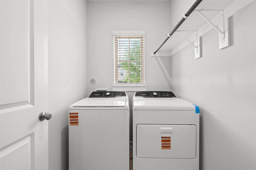 Utility room. WASHER AND DRYER INCLUDED.