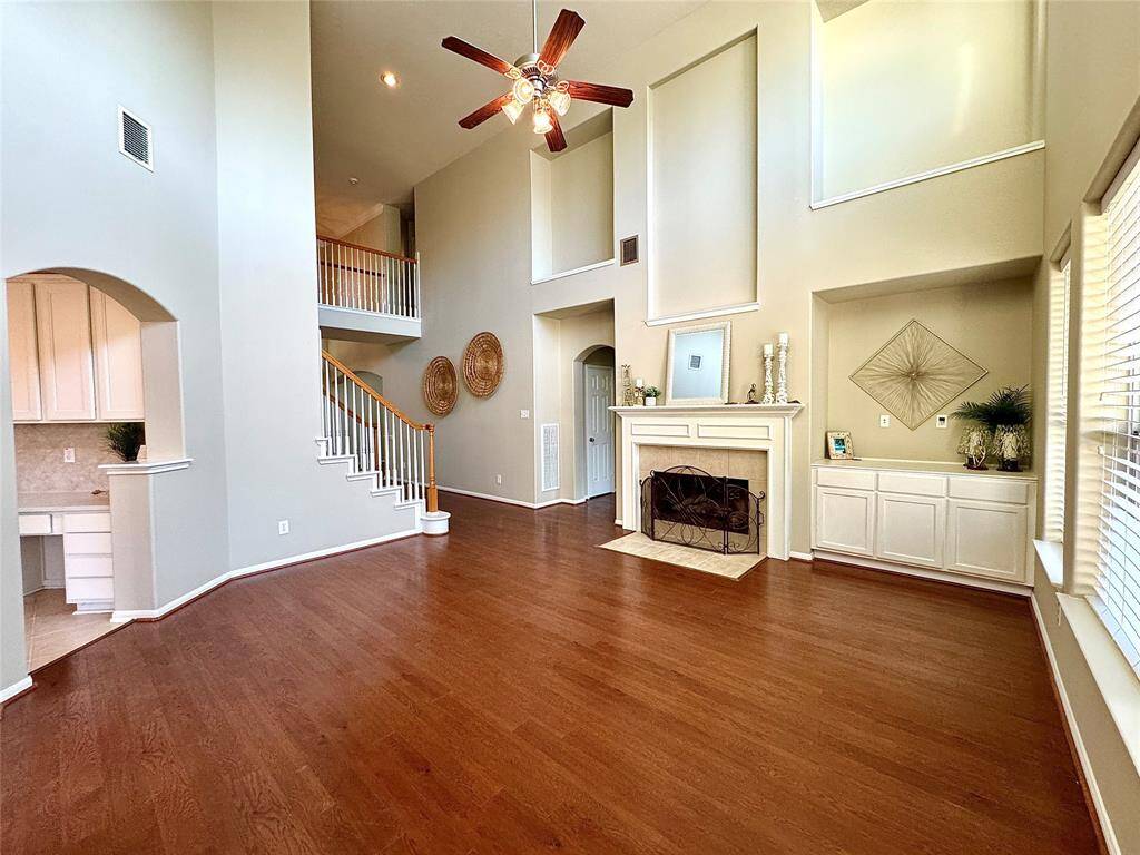 Another view of the family room from the breakfast room.