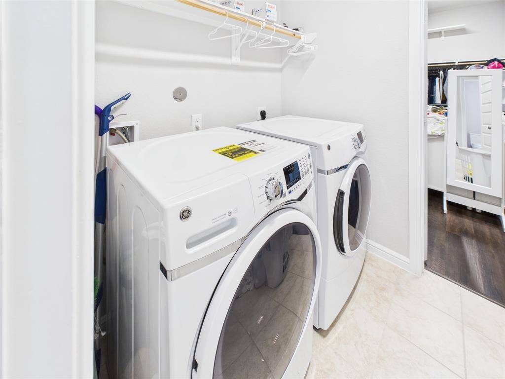 Washer and Dryer included.