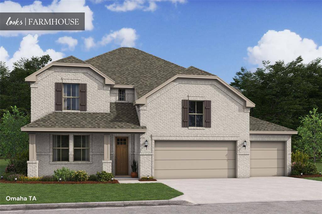 Stunning Omaha home design with elevation TA built by K. Hovnanian Homes in beautiful Westland Ranch. (*Artist rendering used for illustration purposes only.)