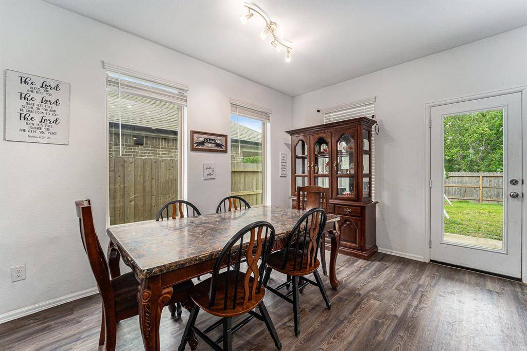 Dining Room with view of the Backyard