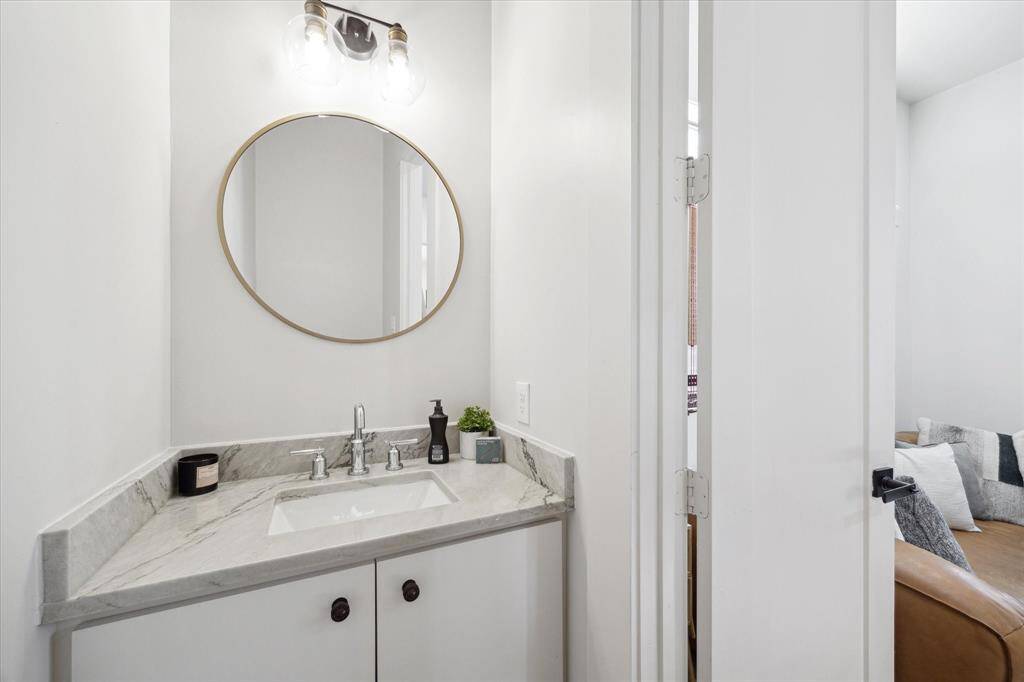 Half bathroom on first floor.