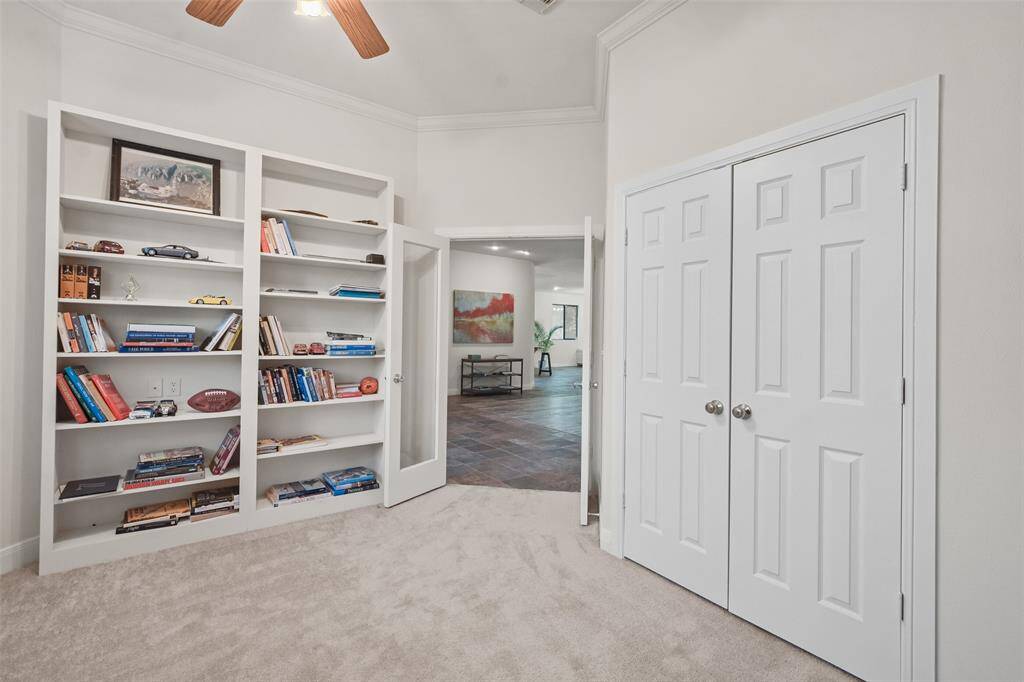 This home office does have a closet & could be used as a bedroom if desired.