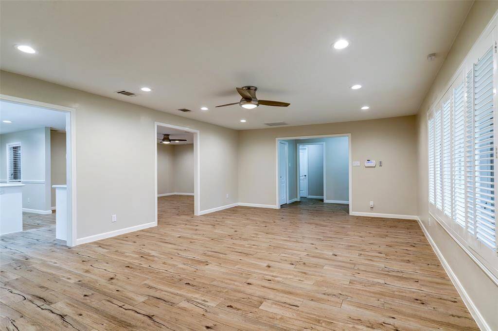 Spacious living room area.