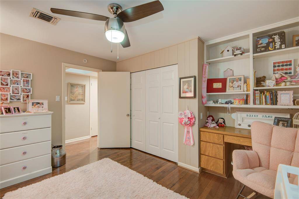 From this angle, the nursery offers a view into the hallway, creating a seamless connection to the rest of the home.