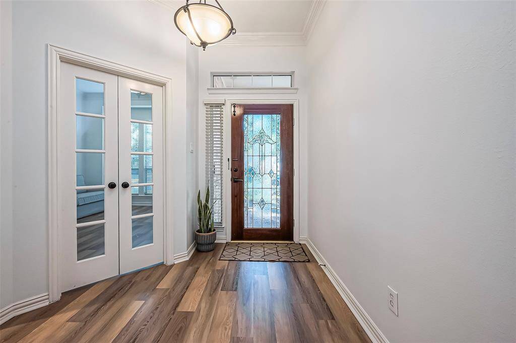 The office/study is conveniently located off the entrance of the home