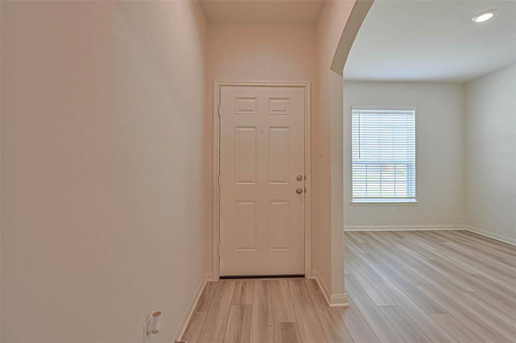 Light and airy entry.