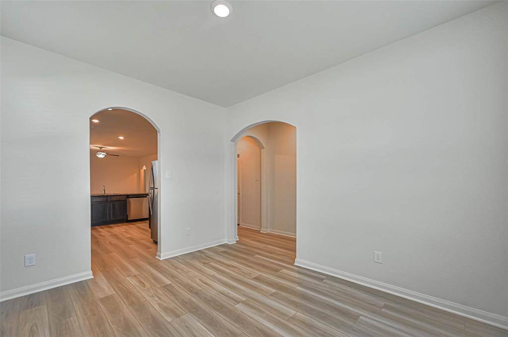 Arched entryways.