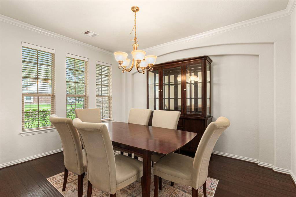 Spacious formal dining room.