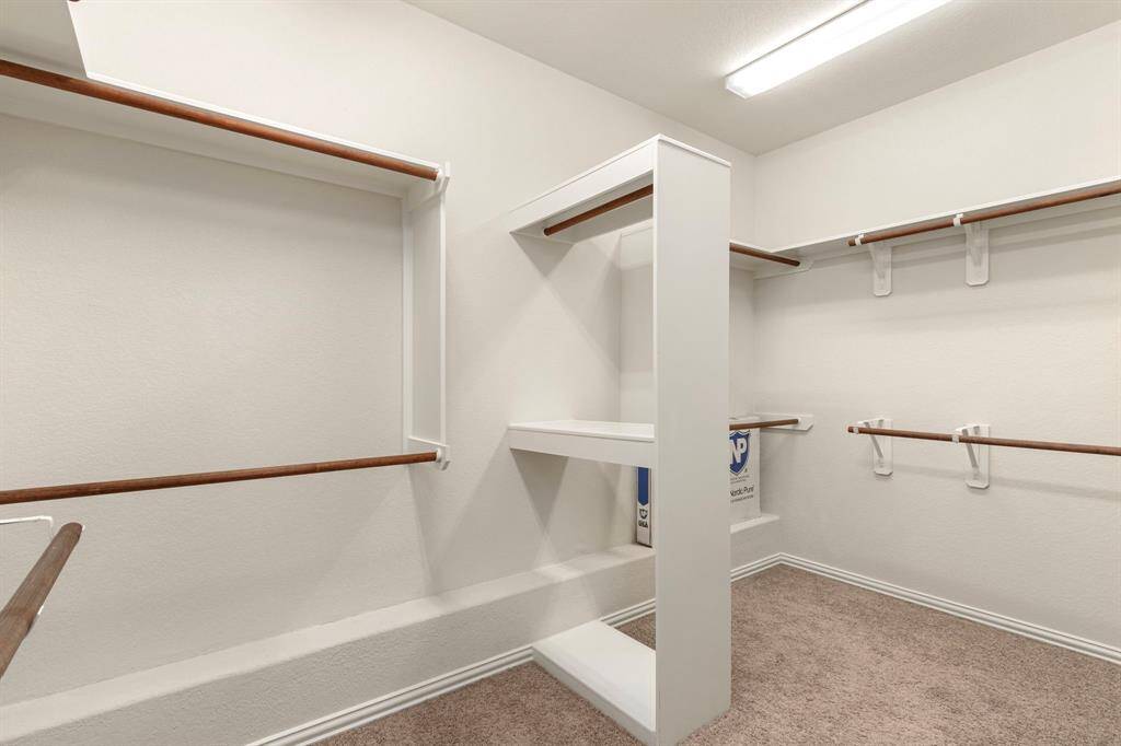 Large closet with tons of storage space!