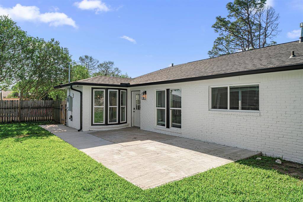 Extended back patio
