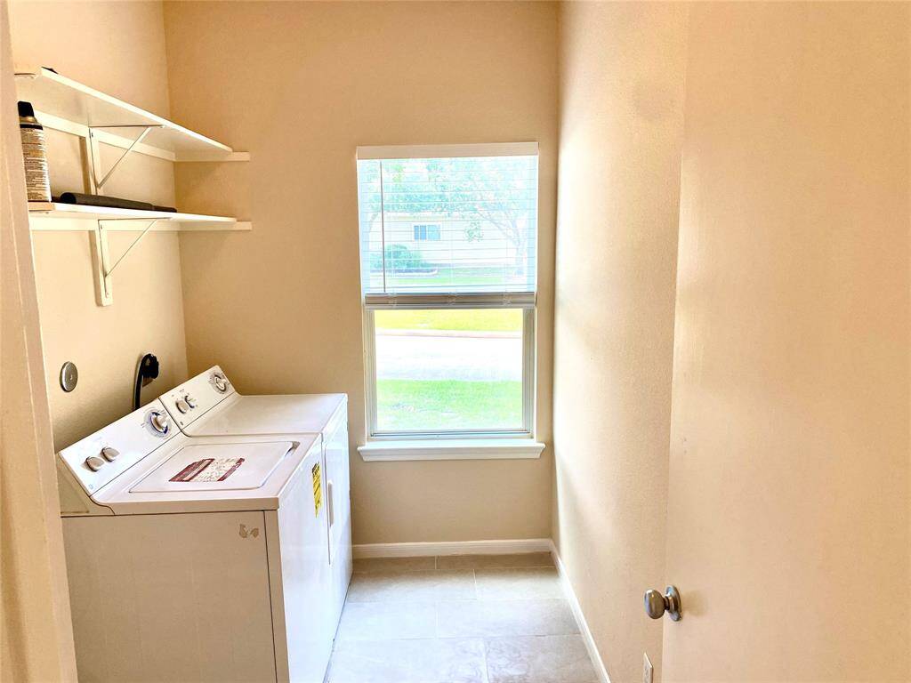 Washer and dryer included!