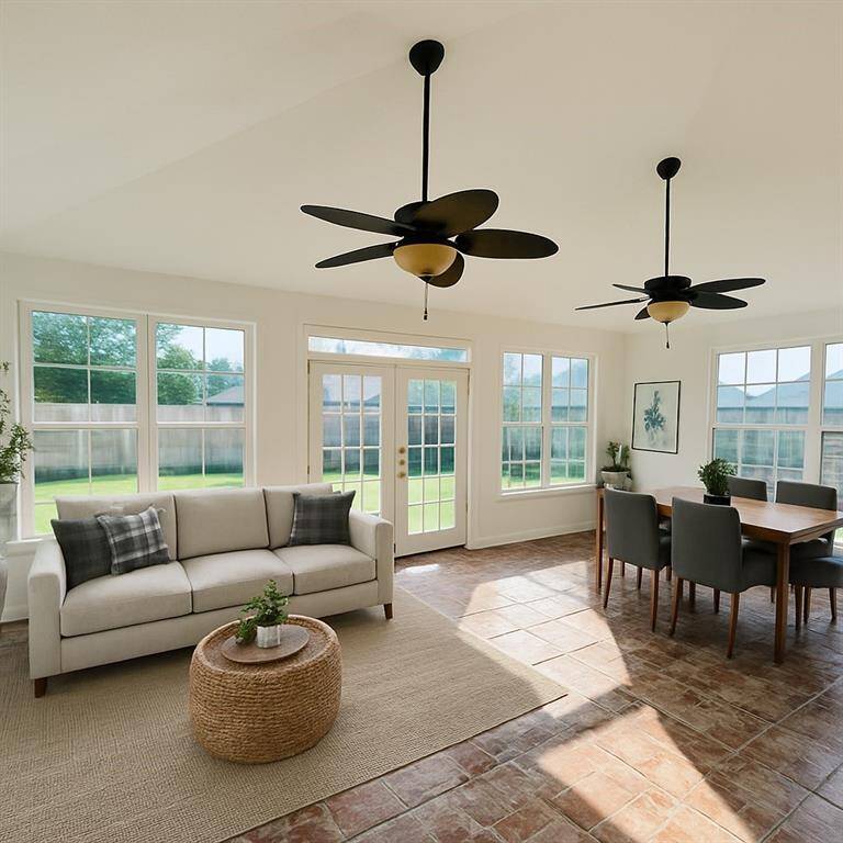 The enclosed 400 sq. ft. patio offers year-round enjoyment & entertaining space