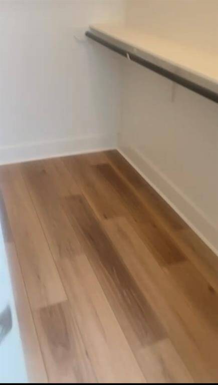 New wood flooring installed.
