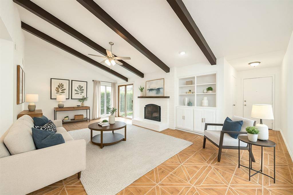 Rendering with a vision for the living room (virtually Staged)