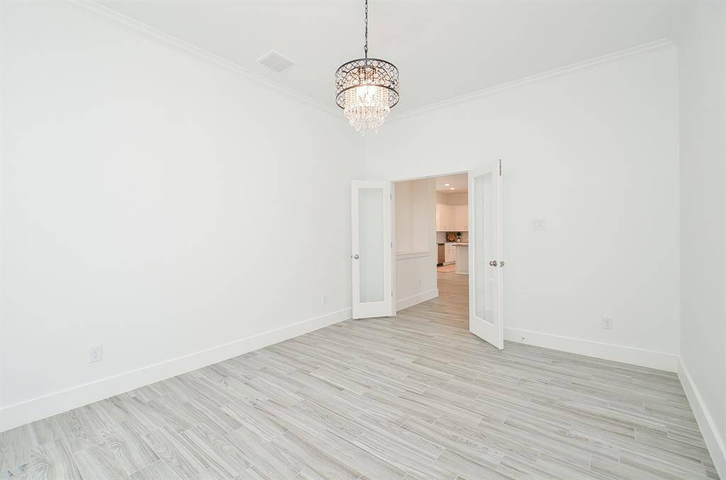 Spacious Downstairs Office Room with French Doors