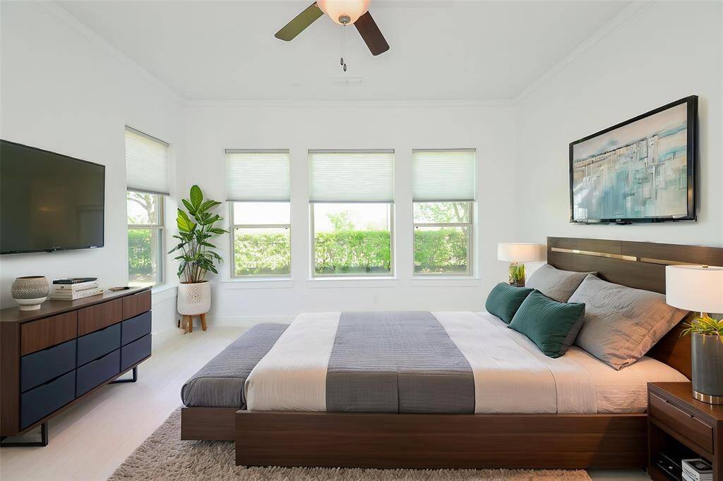 Large Primary Bedroom with a lot of natural lighting
