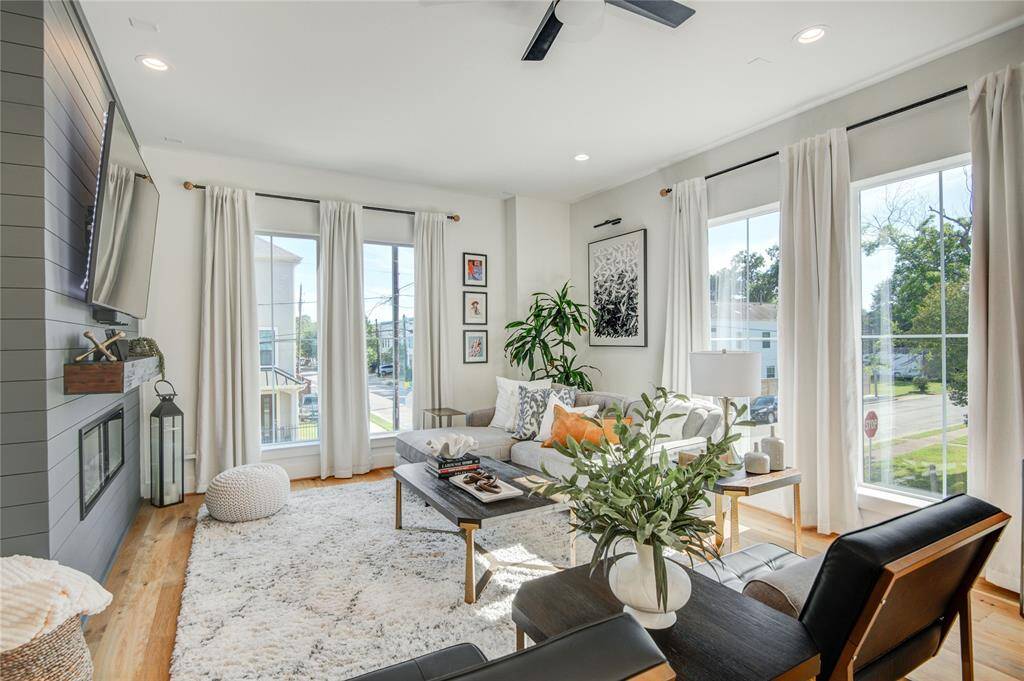 Family Room with tons of natural light.