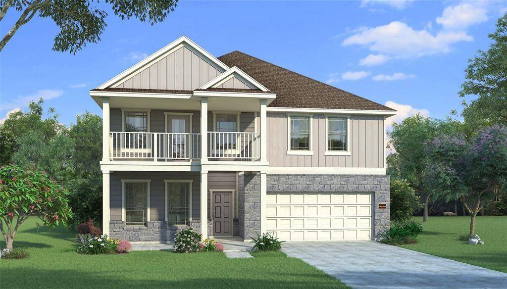 HistoryMaker Homes Cypress plan with Elevation RM. Home is under construction.