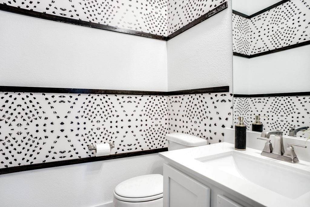 Representative photo of the Cypress plan secondary bathroom shown to highlight whether you’re hosting family and friends or for the kiddos, our secondary bathrooms invite you to relax, refresh, and feel right at home.