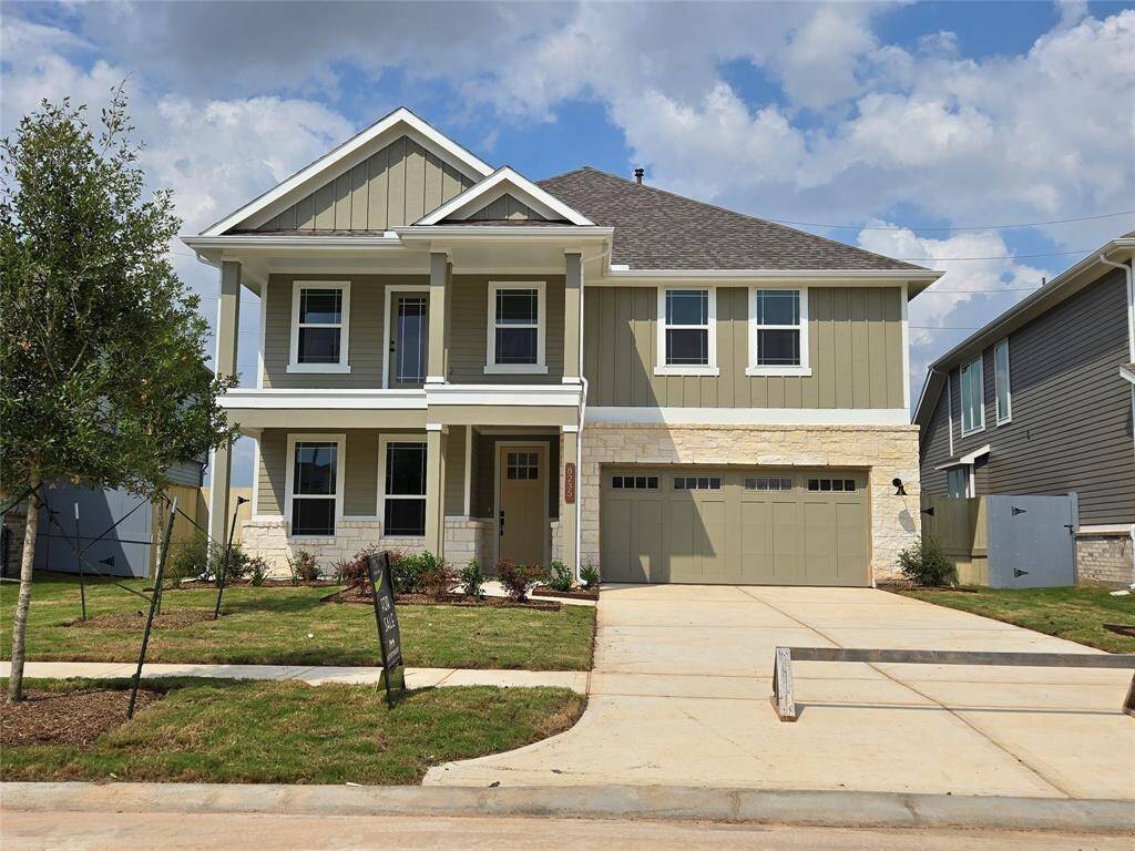 Progress Photo of the Cypress at 8235 Red Shiner Way. Home is under construction.