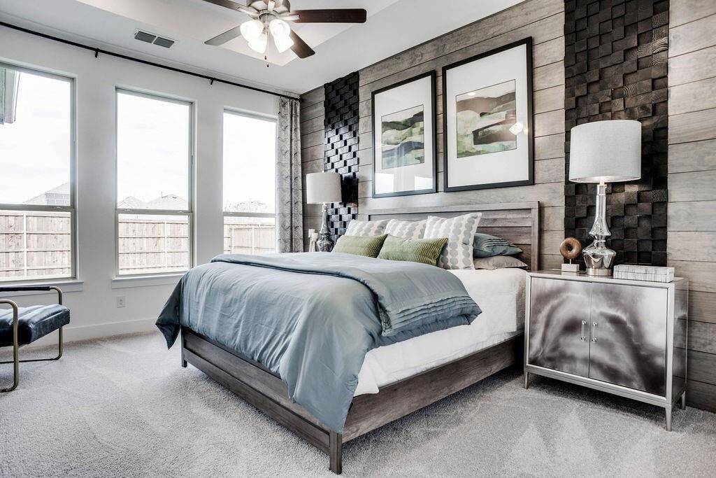 Representative photo of the Cypress plan Primary Bedroom. Shown to highlight the generous space, natural light, and peaceful retreat feel.
