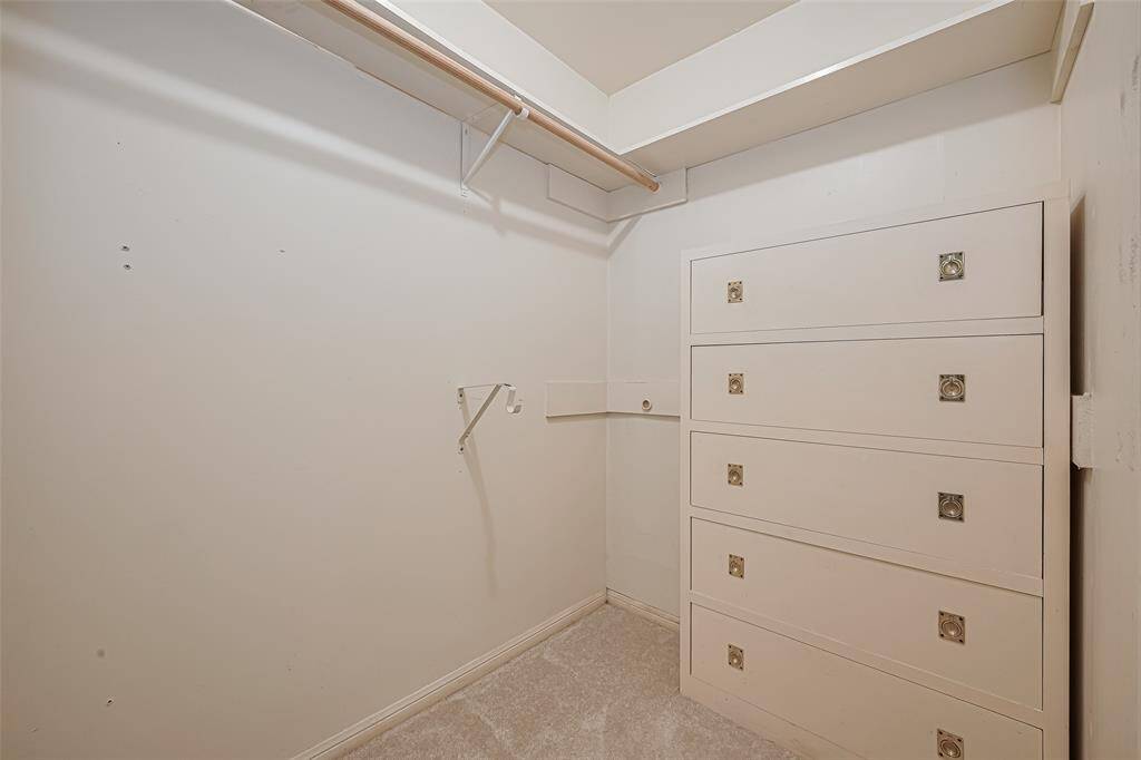 Primary closets each have built-in dressers.