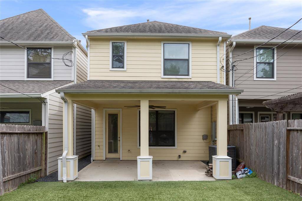 Step outside and enjoy the outdoors under this oversized covered patio!