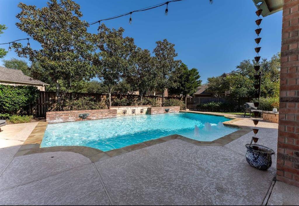 Your backyard oasis is ready for gatherings with family and friends.