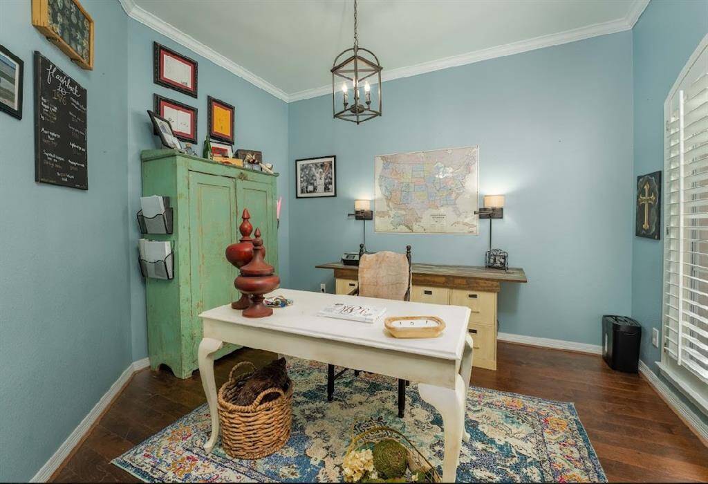 On the right of the entry way is your home office/study and a great view of out front.
