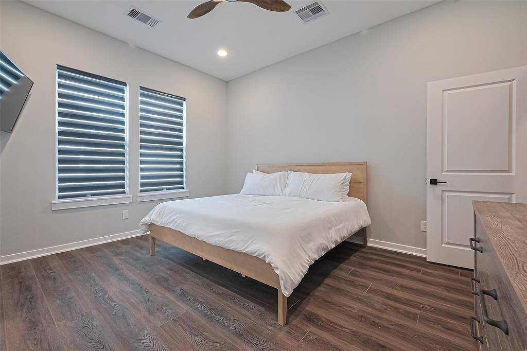 Primary suite with walk-in closet. No carpet in home