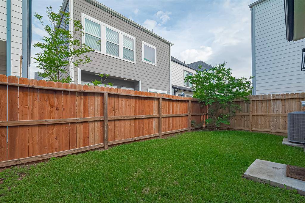 Gated backyard for privacy.