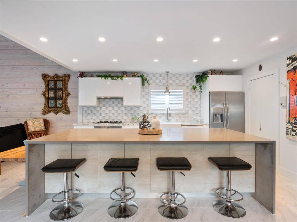 Kitchen island is has fantastic storage, underneath all the way around!